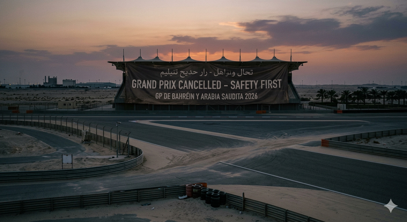 Oficial: La F1 cancela los GP de Bahréin y Arabia Saudita por el conflicto en Medio Oriente